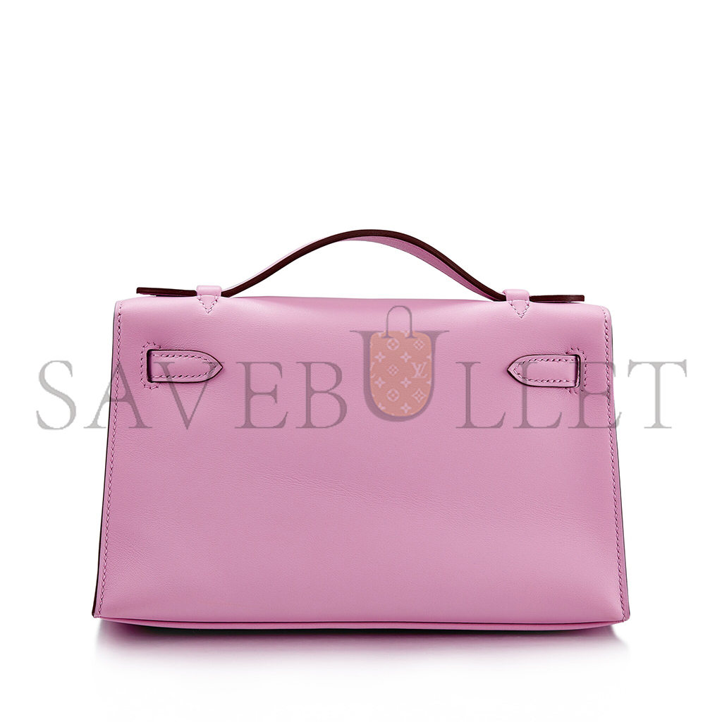 HERMÈS MASTER KELLY GENERATION 22CM SWIFT MALVA PURPLE (22*14*7cm) 